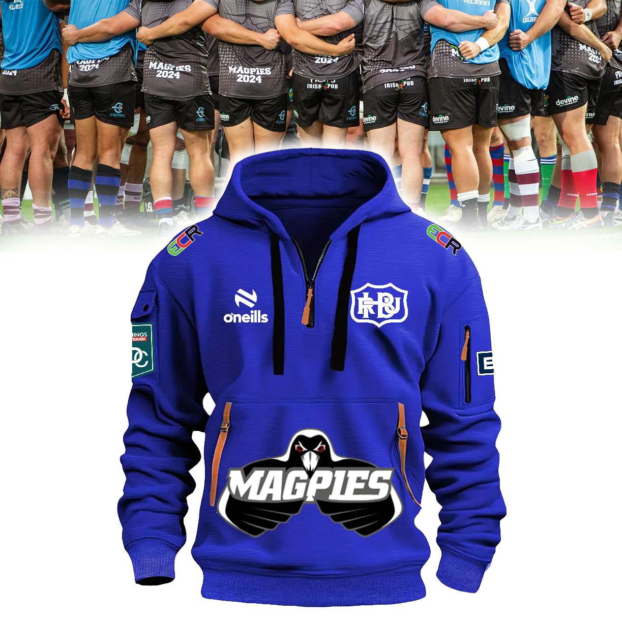 Hawkes Bay Magpies New Hoodie (Blue)