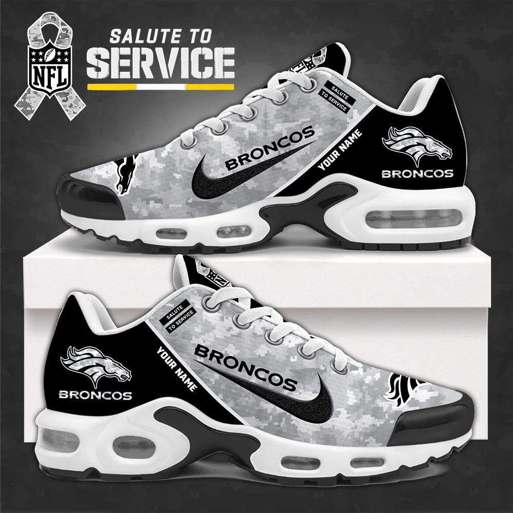 Denver Broncos Nike Arctic Camo 2024 Salute to Service Club Flash ?? Sale! Shoes Limited Editions