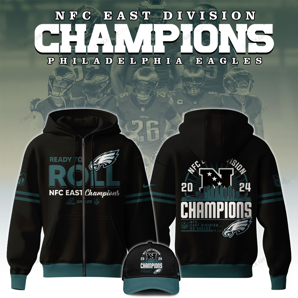 NFL Philadelphia Eagles Zip Hoodie 3D Nicegift 3ZH-W4E4