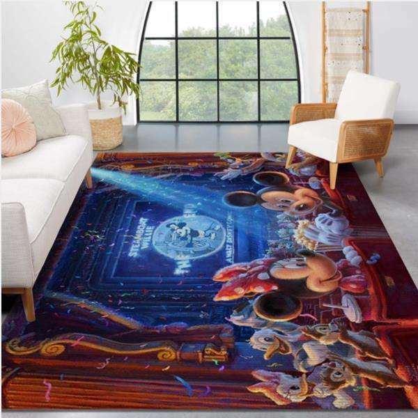 90 Years Of Mickey Disney Area Rug Bedroom Rug Home Decor