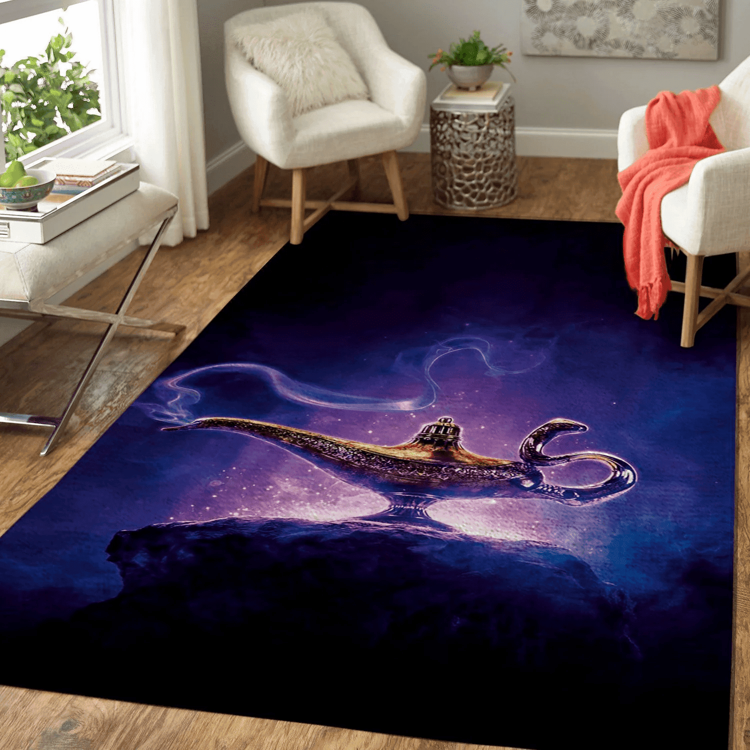 Aladdin Genie Area Rug Disney Rugs Floor Decor Ag290830 Decor Home Blue