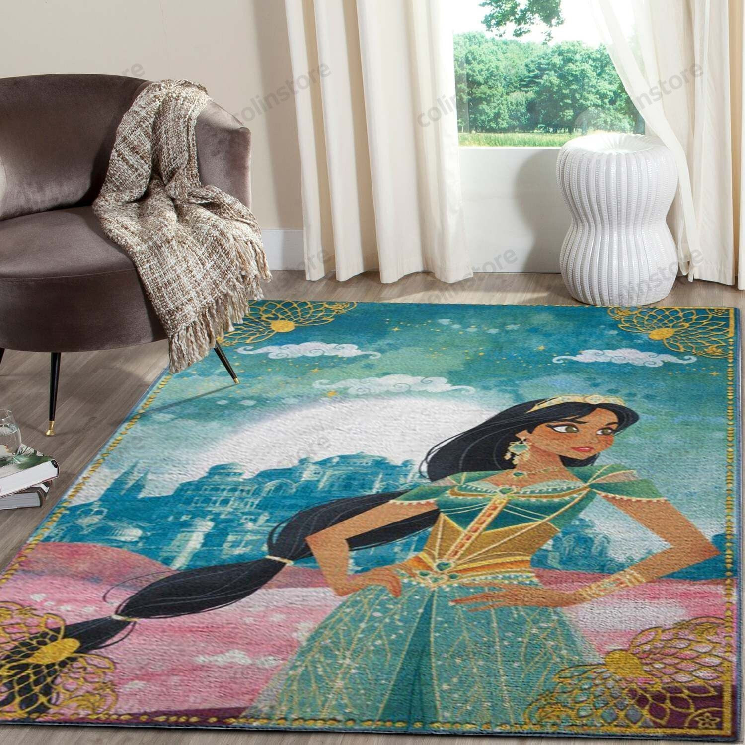 Aladdin Jasmine Area Rugs Disney Movies Living Room Carpet Fn091216 Rug Regtangle Carpet Floor Decor Home Decor