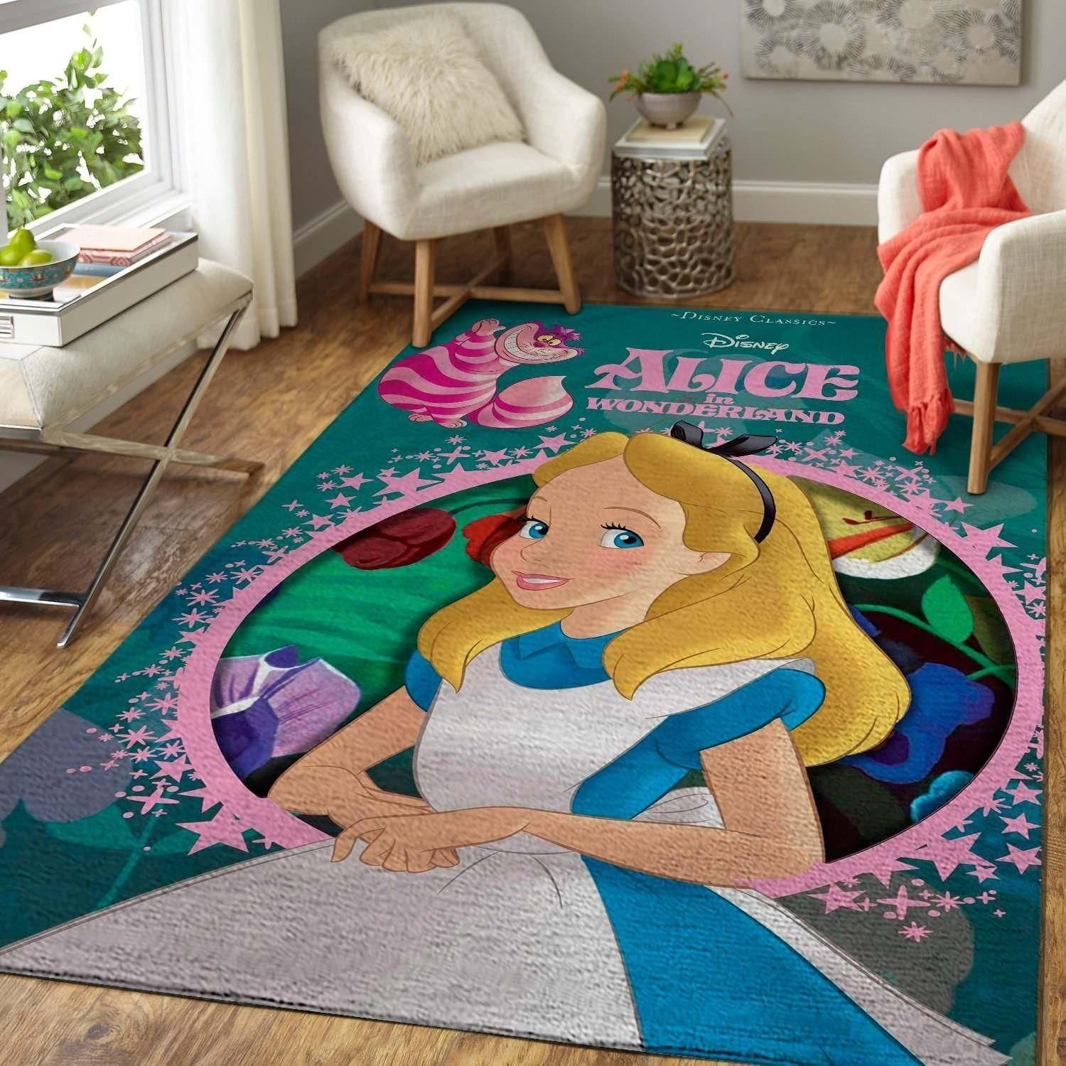 Alice in Wonderland Area Rug Disney Rugs Floor Decor 3110195