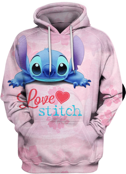 Anime Stitch Lilo Disney Hoodie 3d