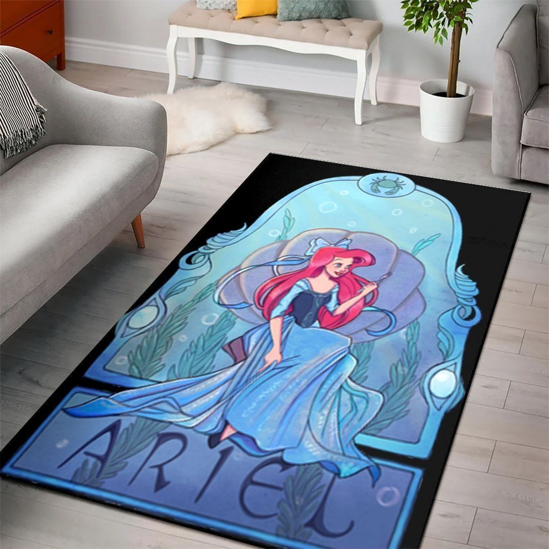 Ariel Disney Princess Characters Disney Movies 7 Area Rug Living Room And Bed Room Rug Gift Us Decor