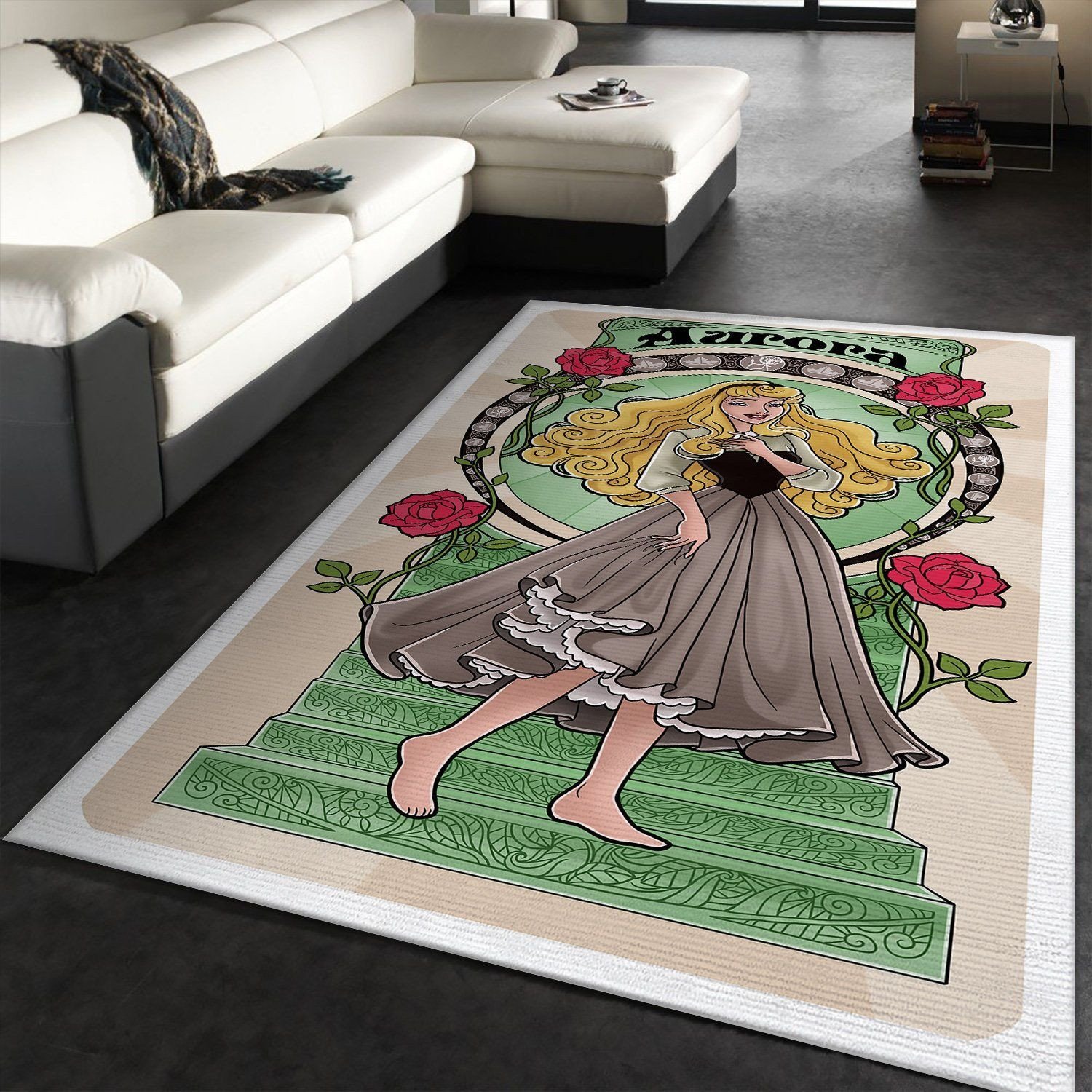 Aurora Disney Princess Rug - Custom Size And Printing