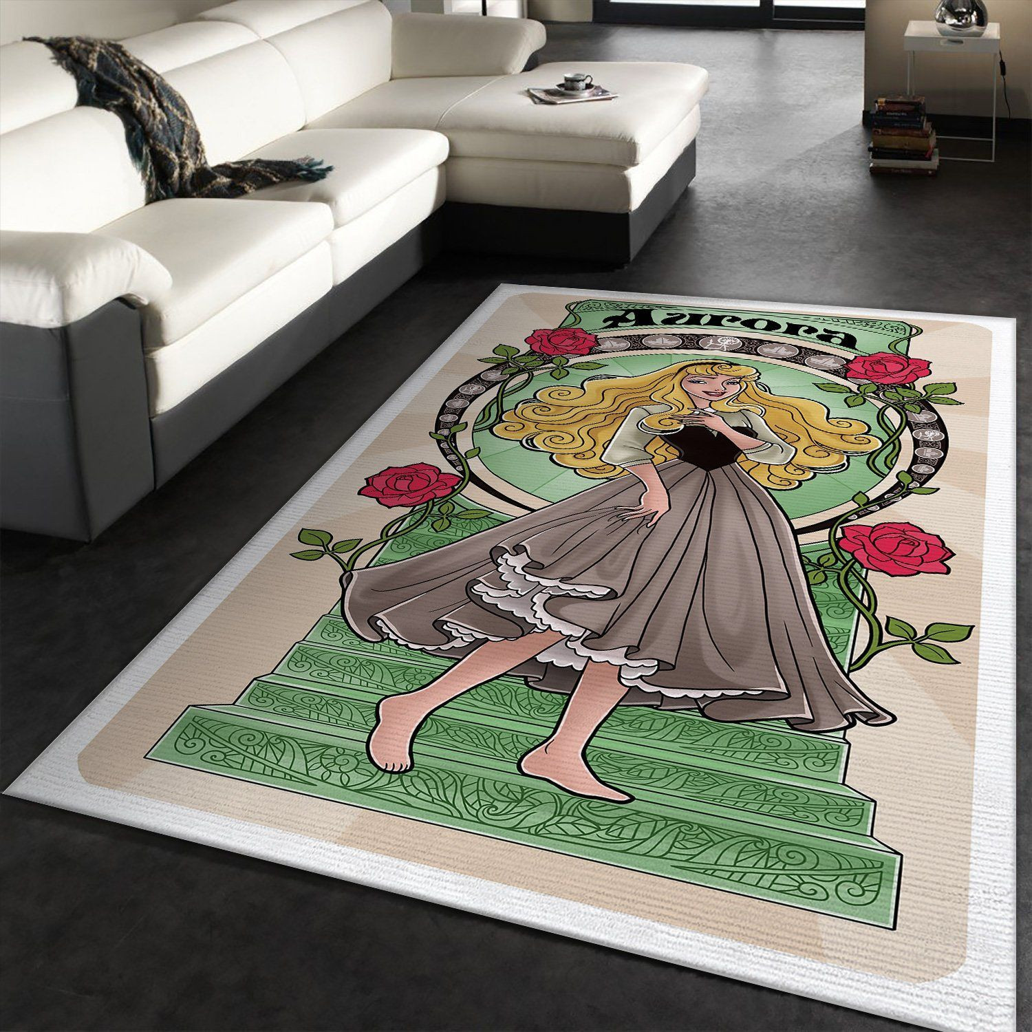 Aurora Disney Princess Rug - Custom Size And Printing