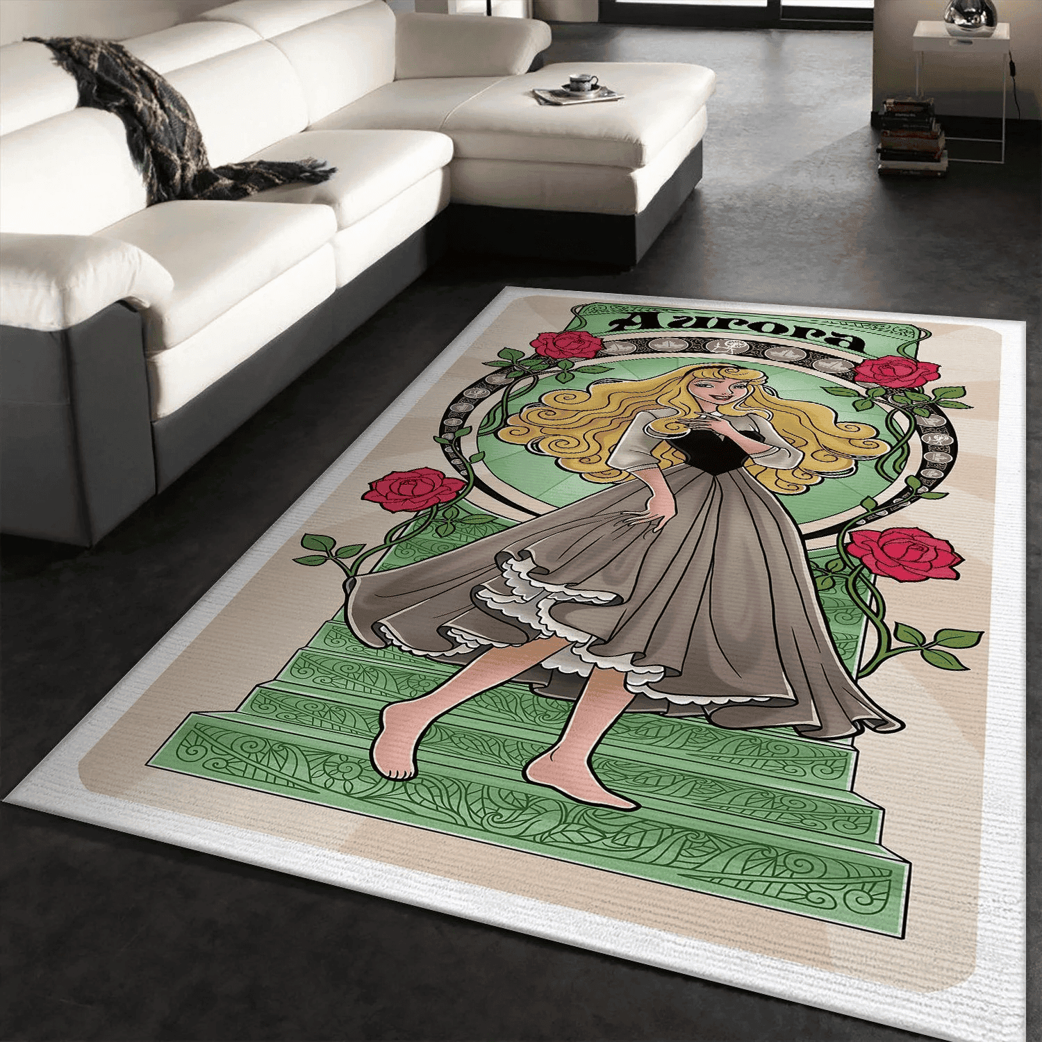 Aurora Disney Princess Rug Custom Size And Printing