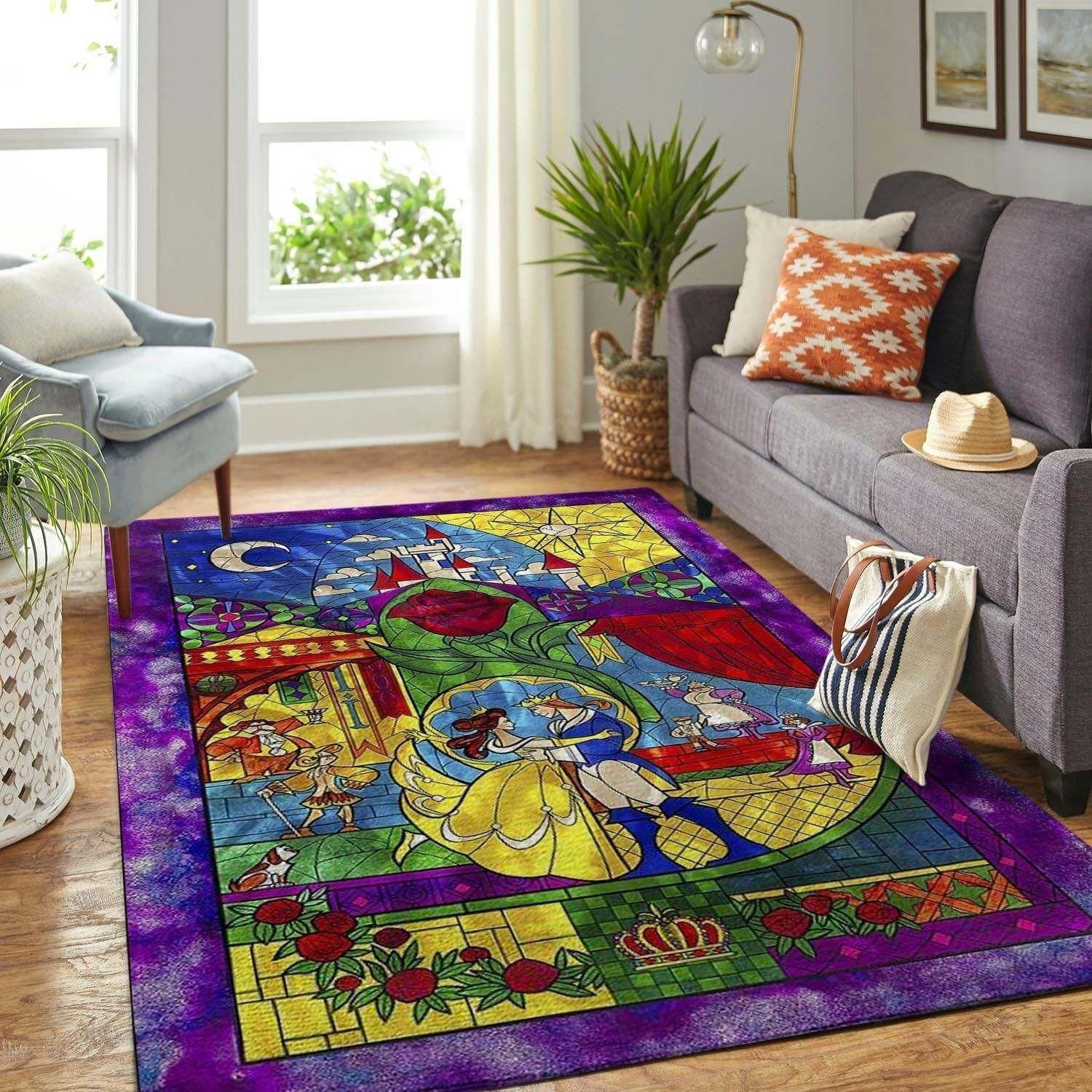 Beauty And The Beast Area Rug Disney Area Rug Floor