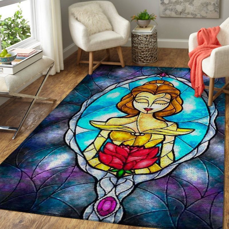 Beauty And The Beast Disney 2 Area Rug Carpet Living Room And Bedroom Rug Family Gift Us Decor