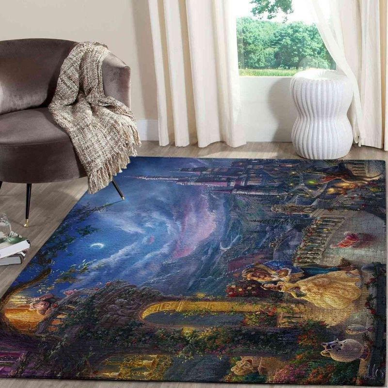 Beauty And The Beast Disney 4 Area Rug Carpet Living Room And Bedroom Rug Family Gift Us Decor