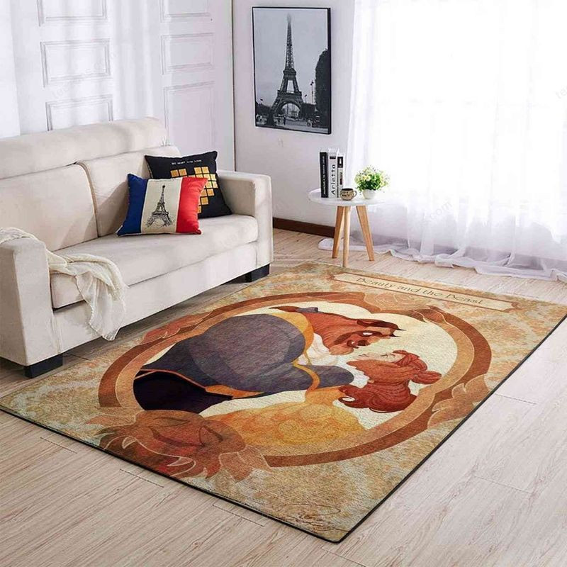 Beauty And The Beast Disney 7 Area Rug Carpet Living Room And Bedroom Rug Family Gift Us Decor