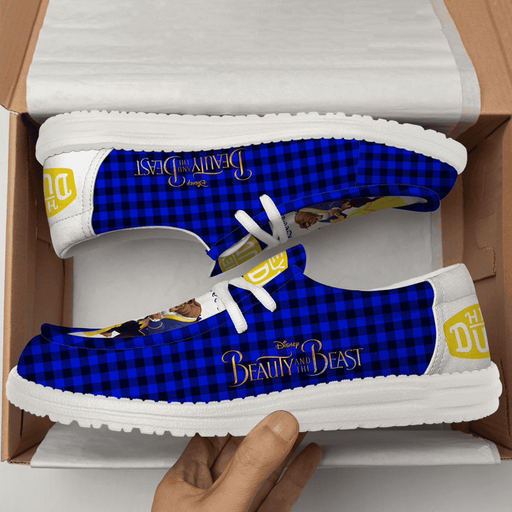Beauty And The Beast Personalized Hey Dude Sports Shoes â€“ Custom Name Design Perfect Gift For Fans