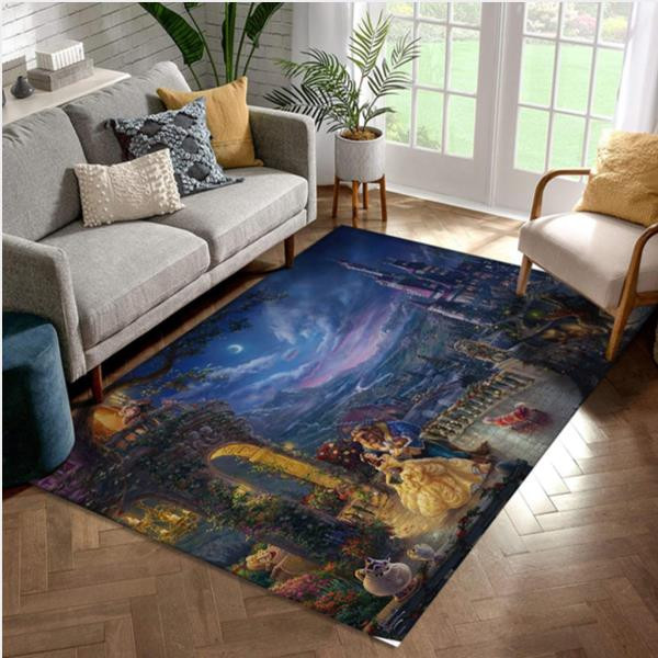 Beauty and The Beast rug Disney rug Floor Decor The US Decor