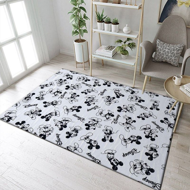 Best Mouse Ears Disney Area Rug Living Room Rug Home Decor Floor Decor