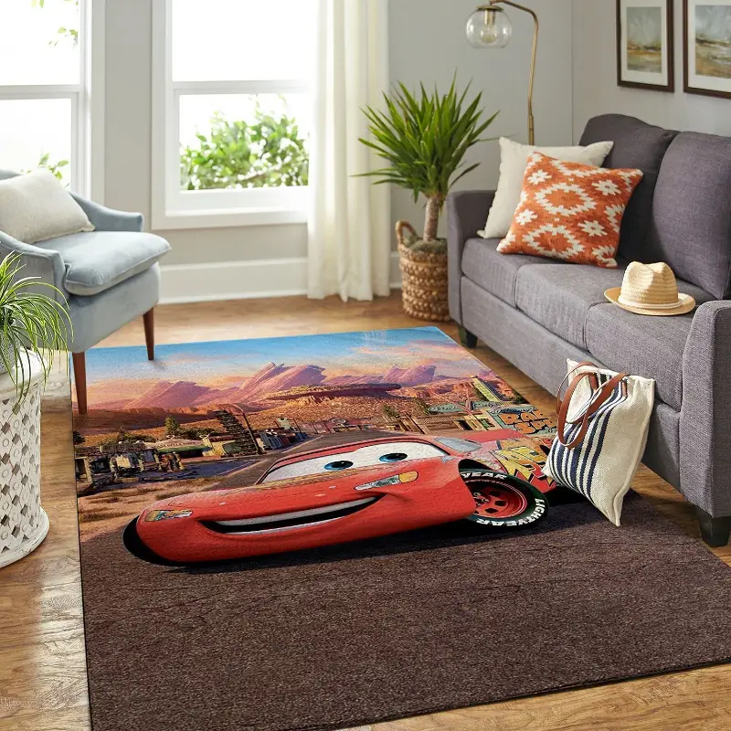 Cars-disney Movie Living Room Area No5801 Rug