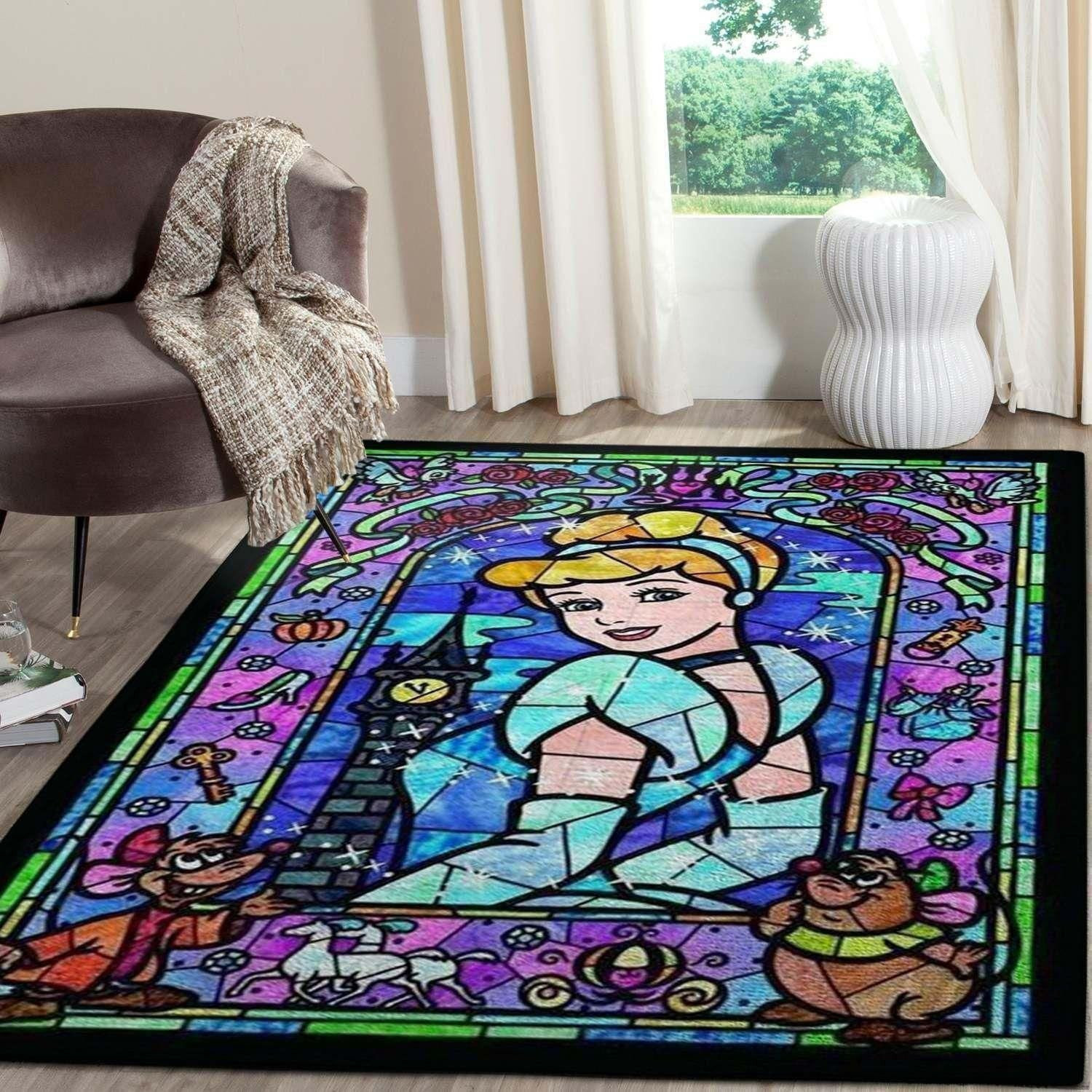 Cinderella And Mischievous Mice Area Rug Disney Area Rug Floor