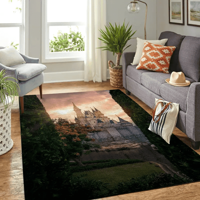 Cinderella Disney Castle Living Room Area No5810 Rug