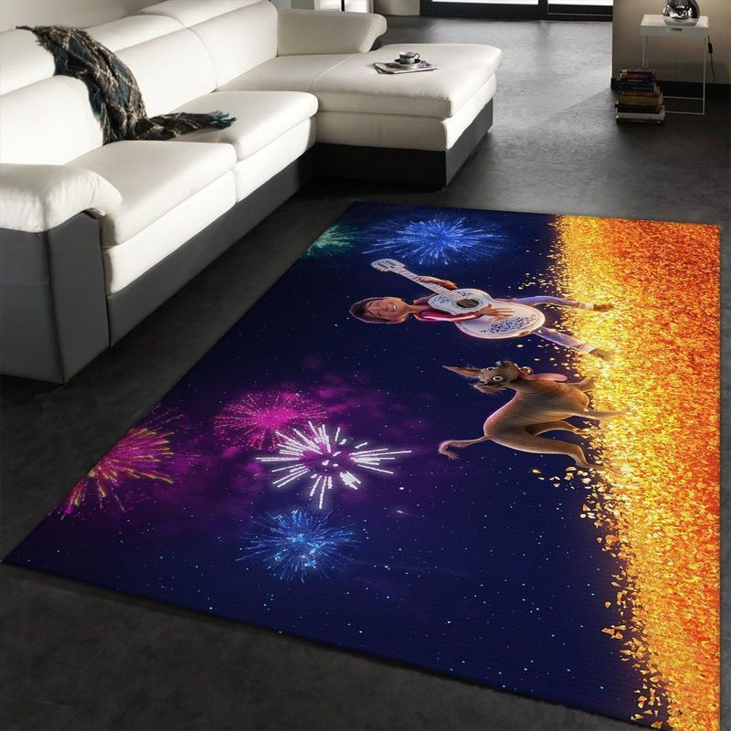 Coco Day Of The Dead Disney Movies Area Rug Living Room And Bed Room Rug Gift Us Decor