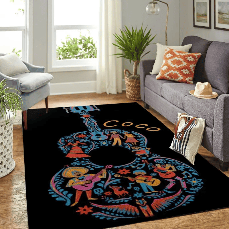 Coco Disney Movie Living Room Area No5856 Rug