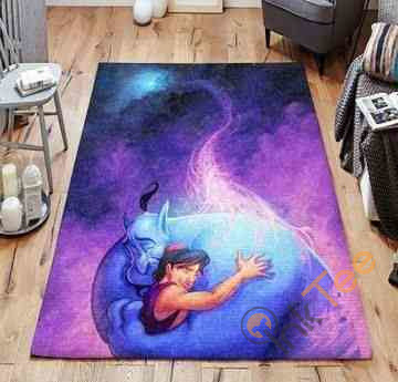 Disney Aladdin Area Rug - Custom Size And Prin