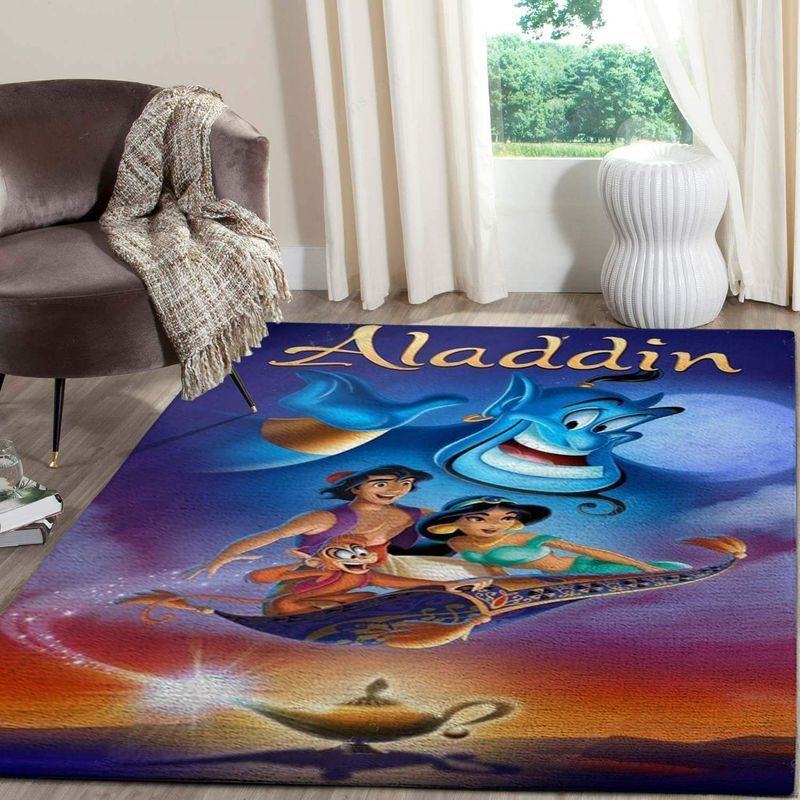 Disney Aladdin Jasmine Magic Carpet Area Rug Living Room And Bedroom Rug Us Gift Decor