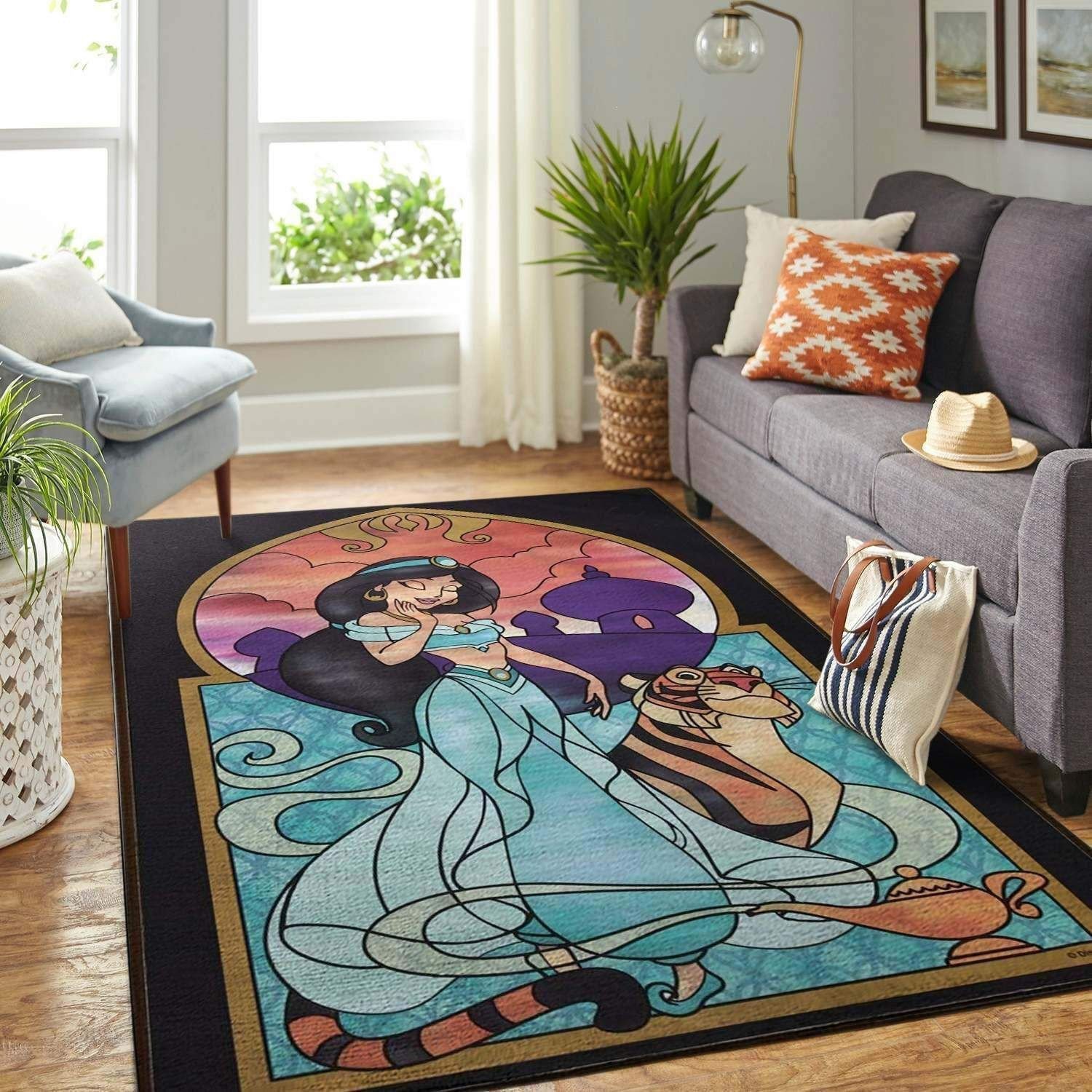 Disney Aladin Princess Jasmine Area Rug Movie Home Decor HomeBeautyUS Cover Shop Best Idea For Home Decor Car Accessories
