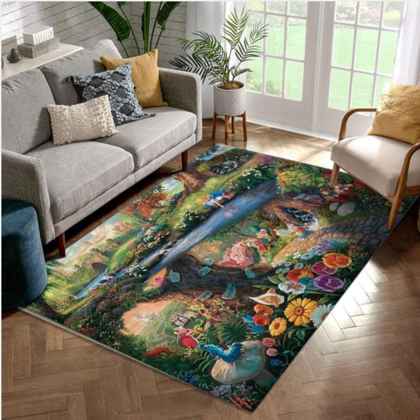 Disney Alice In Wonderland Area Rug Home Decor Bedroom Living Room Decor Living Room Rug - Floor Decor