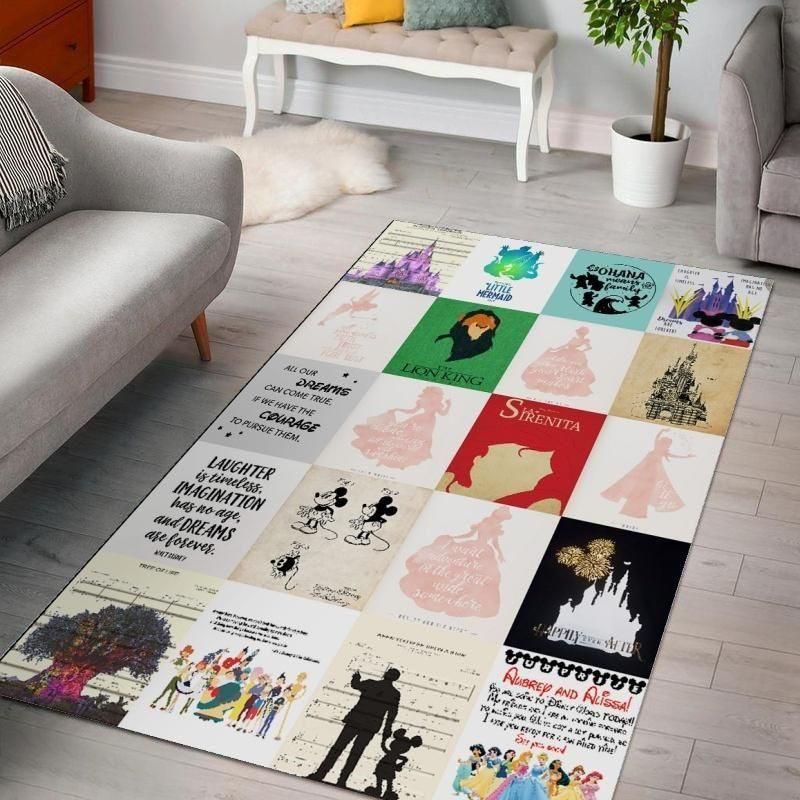 Disney Area Rug Living Room Rug Home Decor Floor Decor