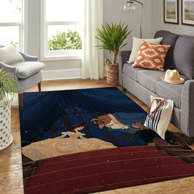 Disney Beauty And The Beast Living Room Area No5938 Rug
