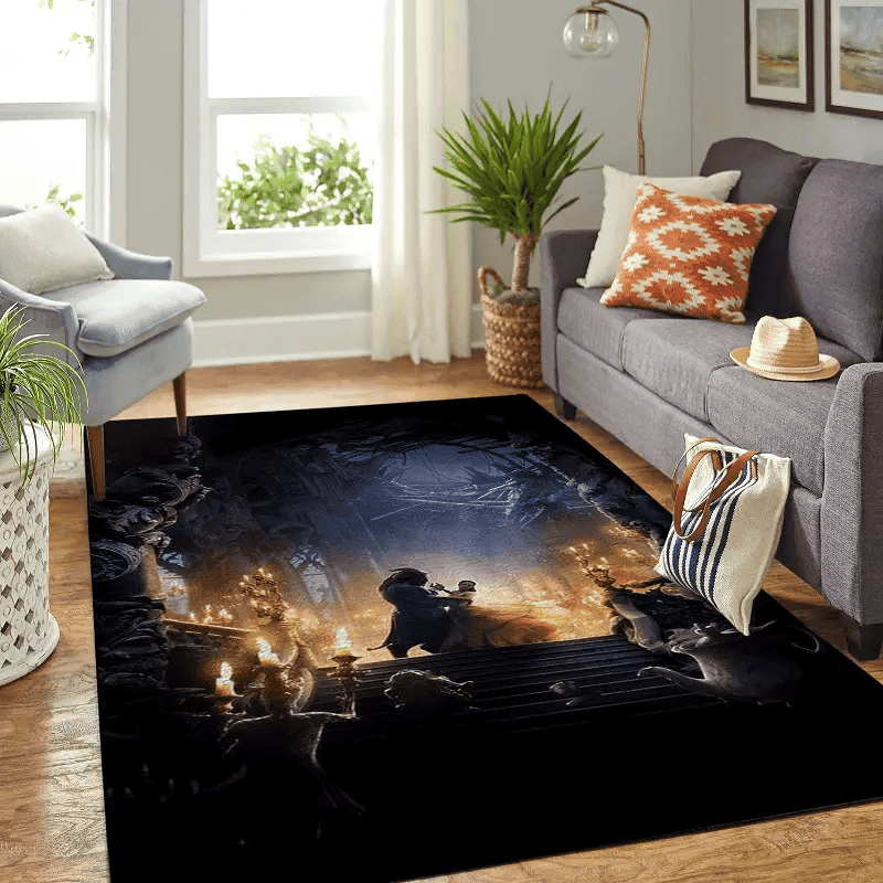 Disney Beauty And The Beast Living Room Area No5939 Rug