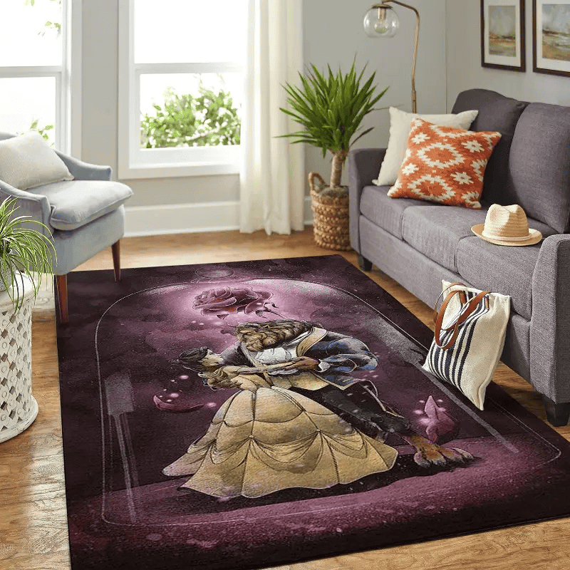 Disney Beauty And The Beast Living Room Area No5944 Rug