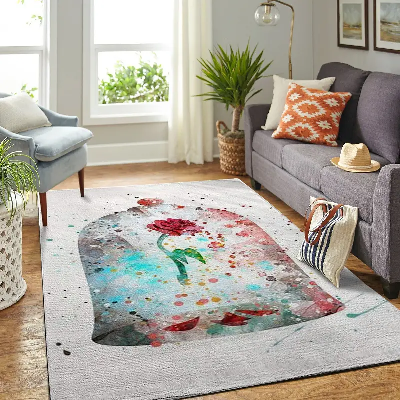 Disney Beauty And The Beast Living Room Area No5948 Rug
