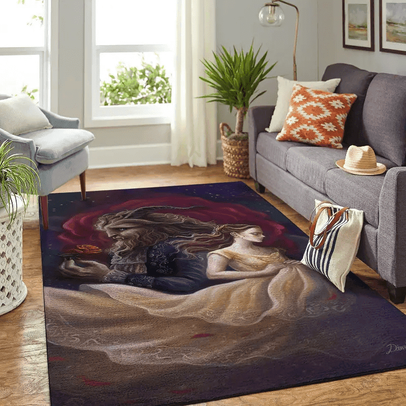 Disney Beauty And The Beast Living Room Area No5949 Rug