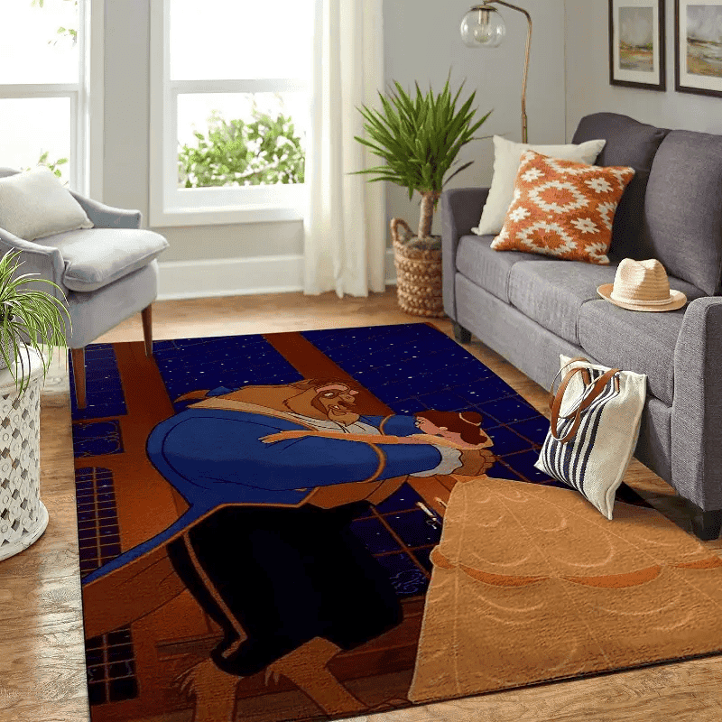 Disney Beauty And The Beast Living Room Area No5950 Rug