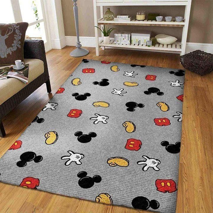 Disney Cartoon Mickey Mouse Area Rug Disney Movie Home Decor HomeBeautyUS 2