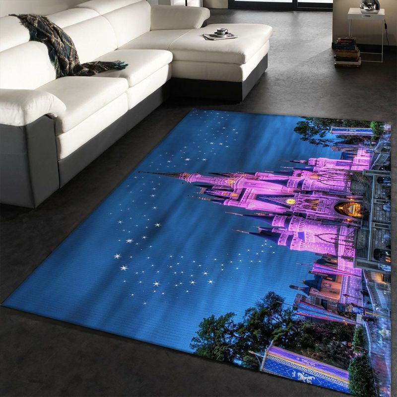 Disney Castle 2 Area Rug Living Room And Bed Room Rug Gift Us Decor