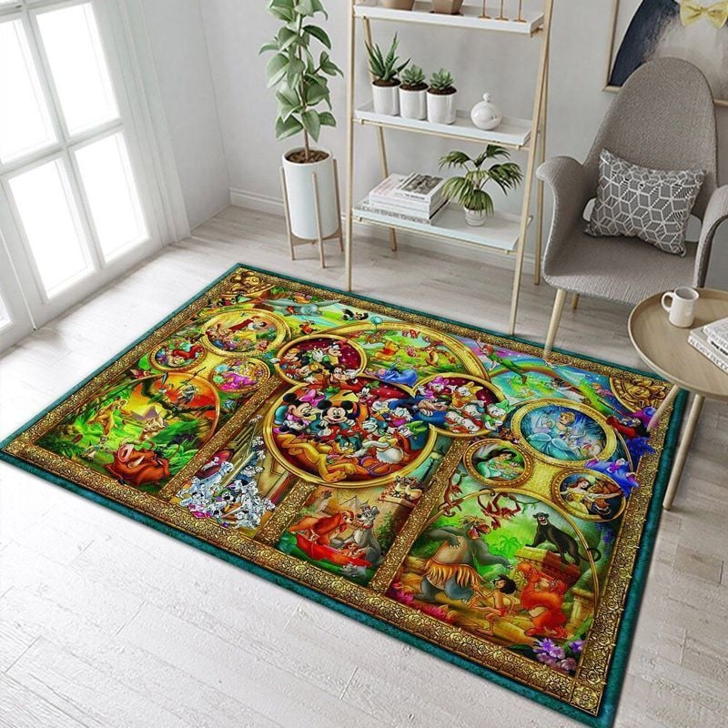 Disney Characters 2 Area Rug Living Room And Bed Room Rug Christmas Gift Us Decor
