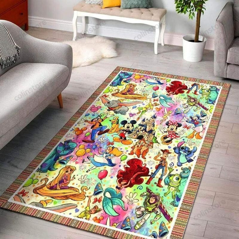 Disney Characters Area Area Rug Carpet