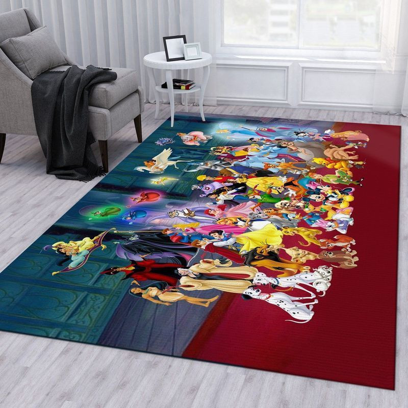Disney Characters Area Rug Living Room Rug Home Decor Floor Decor