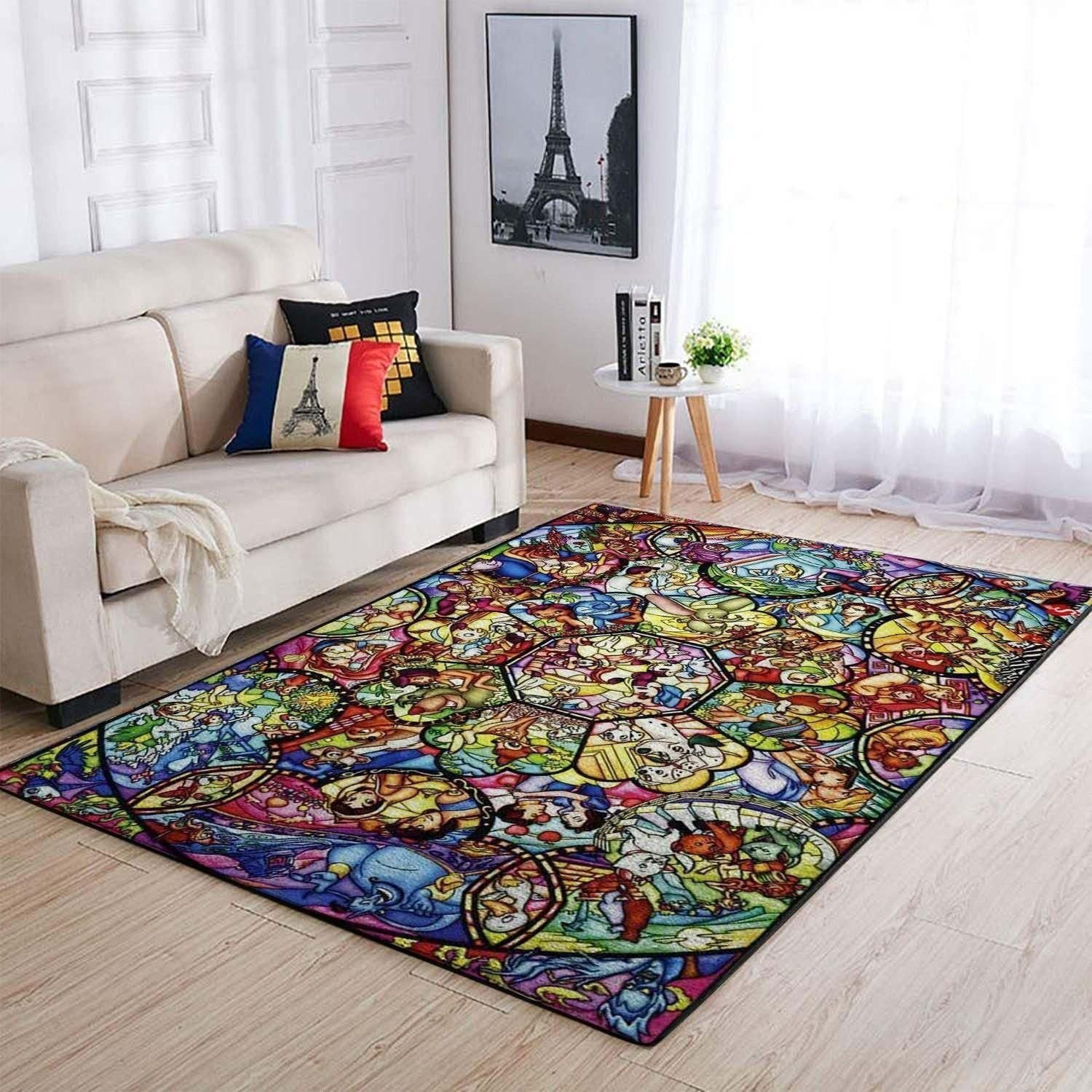 Disney Characters Area Rug Movie Home Decor HomeBeautyUS