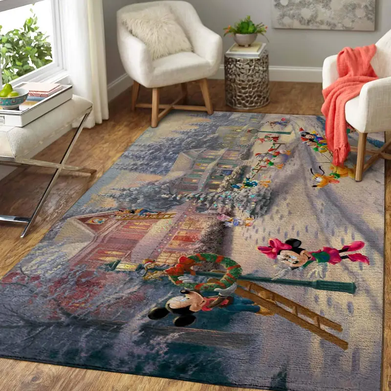 Disney Characters Mickeys Victorian Christmas Area Limited Edition Sku 263185 Rug