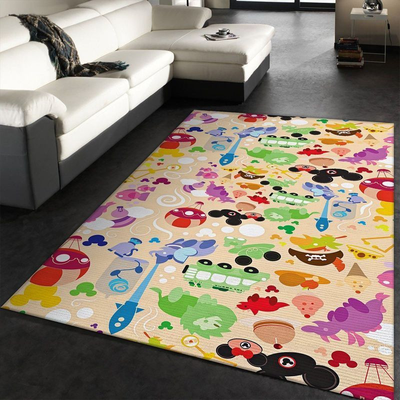 Disney Characters VI Area Rug Living Room Rug Home Decor Floor Decor