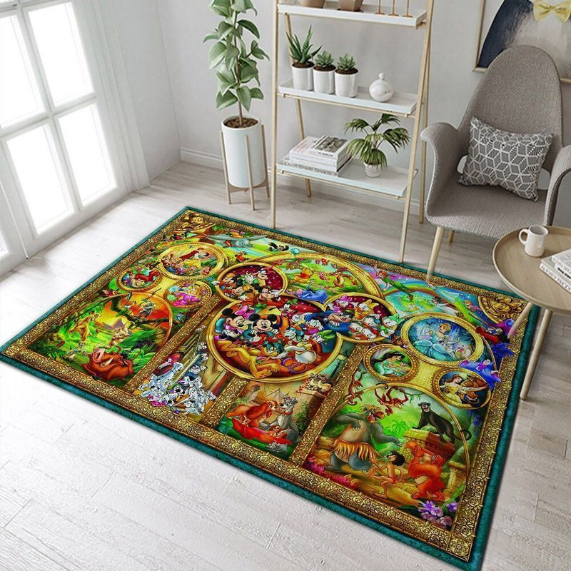 Disney Characters XIII Area Rug Living Room Rug Home Decor Floor Decor