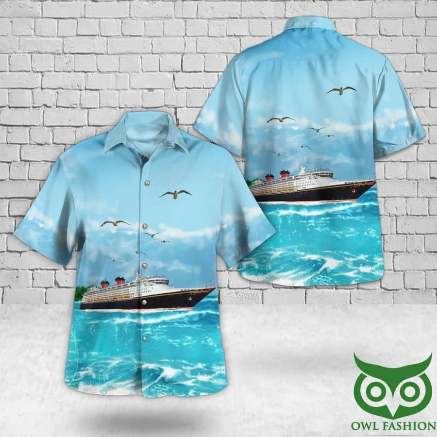 Disney Cruise Line Disney Wonder Cruise Ship Hawaiian Shirt