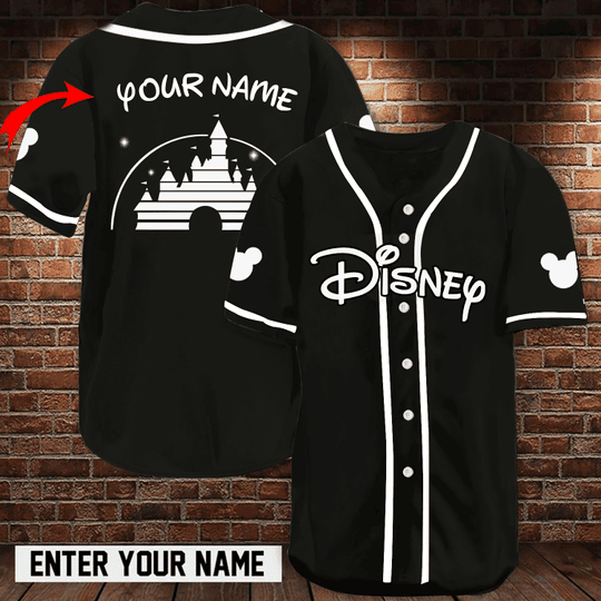 Disney Custom Name Baseball Jersey Pk002