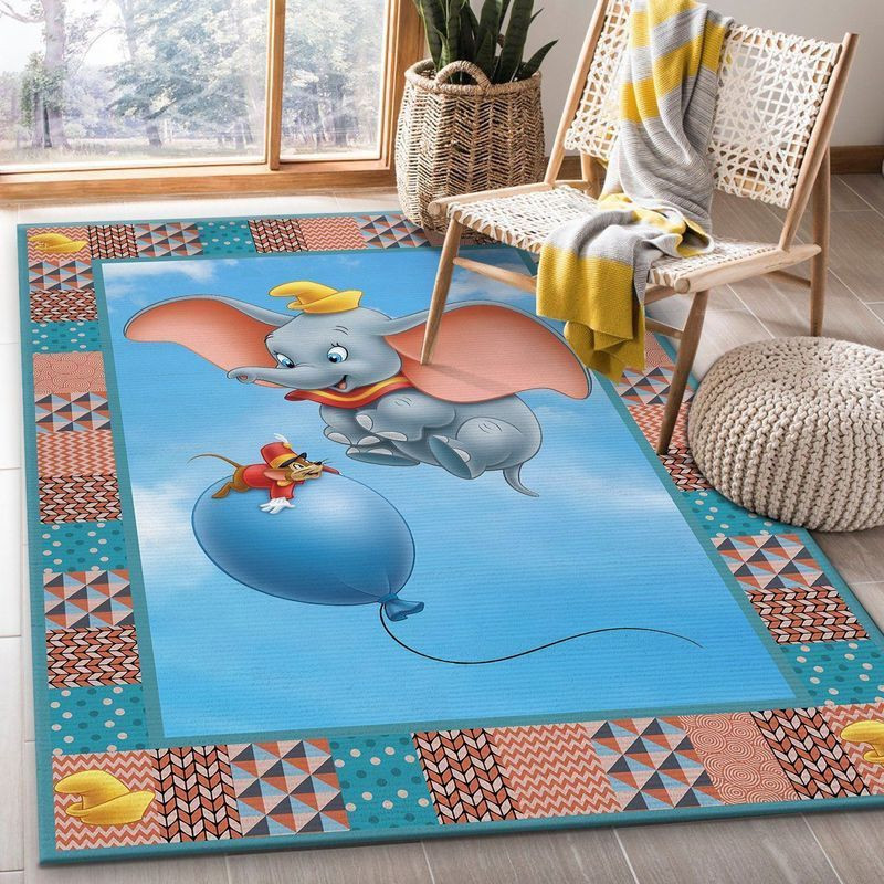 Disney Cute Dumbo Area Rug Living Room Rug Home Decor Floor Decor