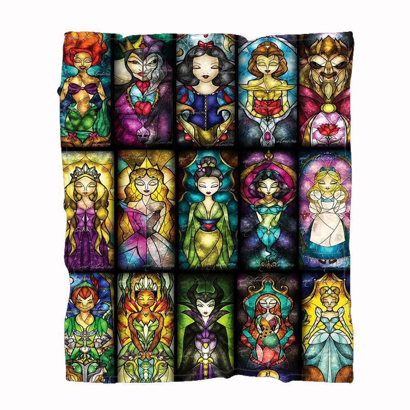 Disney Disney Characters Princesses And Villains 3D Fleece Blanket Amazing Disney Princesses 3D Fleece Blanket 5521