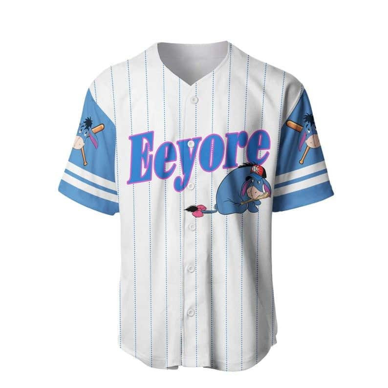 Disney Eeyore Unisex Full-print Baseball Jersey Shirt, Disney Character 333 Gift For Lover Jersey
