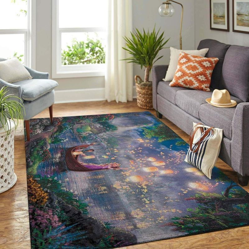 Disney Fans Rapunzel And Flynn Rider 1 Area Rug Carpet Living Room And Bedroom Rug Family Gift Us Decor